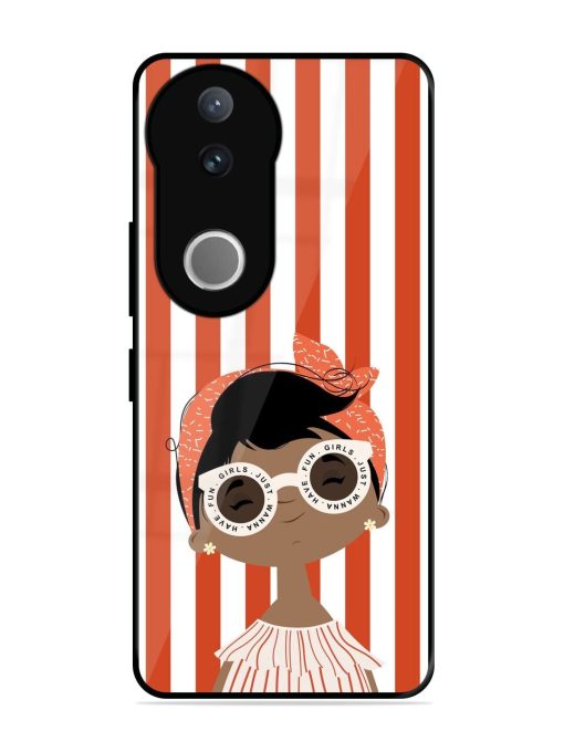 Girls Just Wanna Have Fun Glossy Soft Edge Case for Vivo V50 (5G)