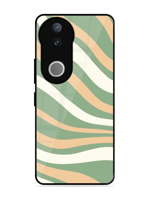 Wavy Pastel Paradise Glossy Soft Edge Case for Vivo V50 (5G)