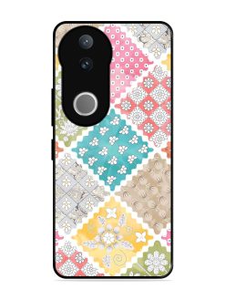 Patchwork Dreamscape Glossy Soft Edge Case for Vivo V50 (5G)