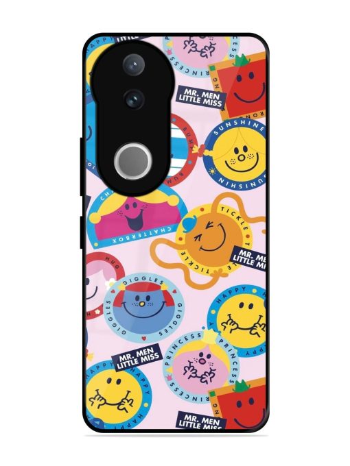 Whimsical Mr. Men & Little Miss Glossy Soft Edge Case for Vivo V50 (5G)