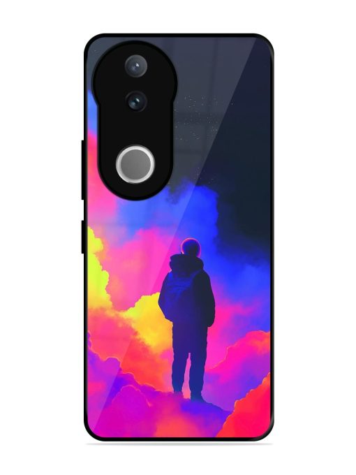 Cosmic Wanderer Glossy Soft Edge Case for Vivo V50 (5G)