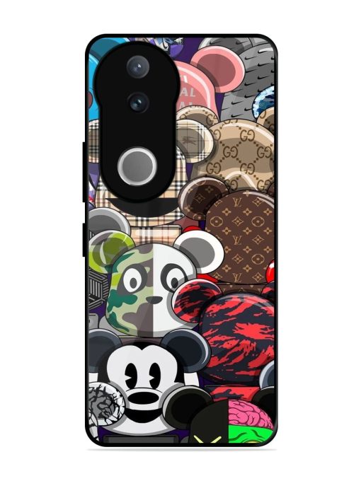 Streetwear Bearbrick Extravaganza Glossy Soft Edge Case for Vivo V50 (5G)