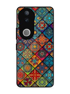Patchwork Mandala Mosaic Glossy Soft Edge Case for Vivo V50 (5G)