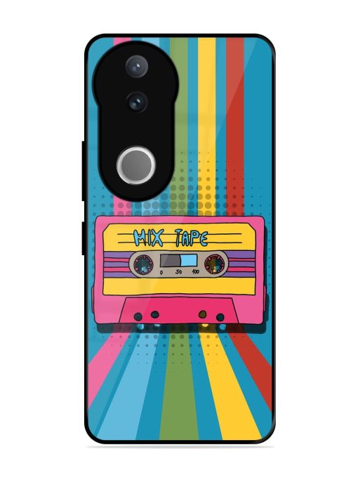 Retro Cassette Tapes Glossy Soft Edge Case for Vivo V50 (5G)