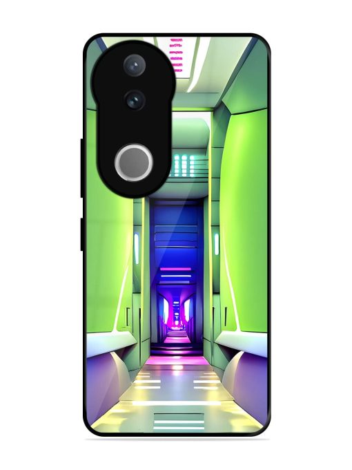 Neon Corridor Glossy Soft Edge Case for Vivo V50 (5G)