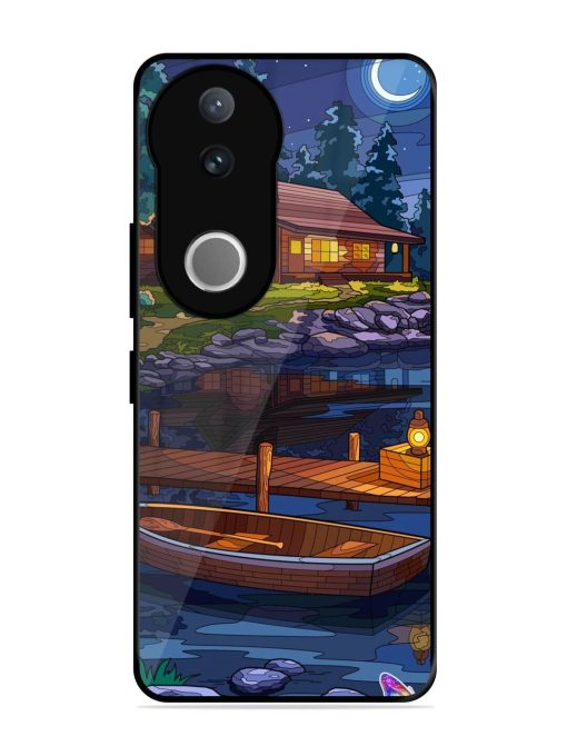 Moonlit Serenity Glossy Soft Edge Case for Vivo V50 (5G)