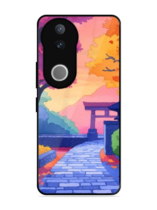 Autumnal Serenity Glossy Soft Edge Case for Vivo V50 (5G)