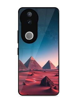 Ancient Wonders Sky Glossy Soft Edge Case for Vivo V50 (5G)