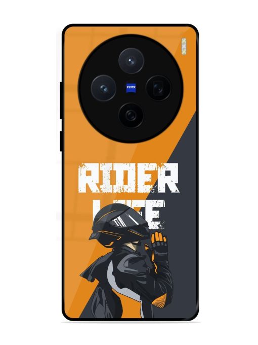 Ride Never Ends Glossy Soft Edge Case for Vivo X200 (5G)