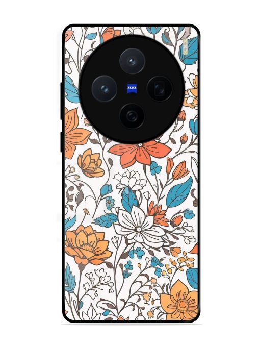 Floral Symphony Glossy Soft Edge Case for Vivo X200 (5G)
