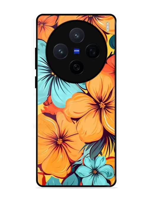 Tropical Bloom Glossy Soft Edge Case for Vivo X200 (5G)