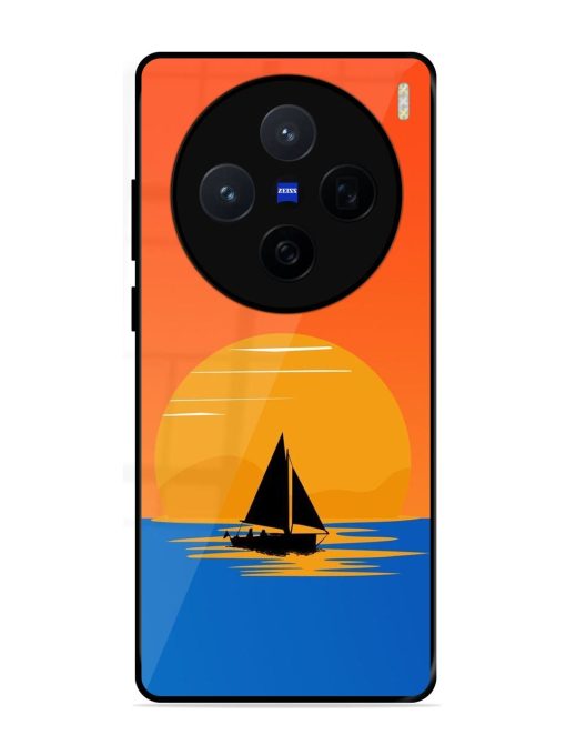Sunset Sail Glossy Soft Edge Case for Vivo X200 (5G)