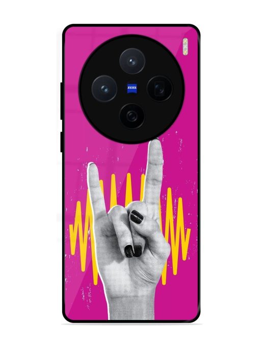 Rock Hand Glossy Soft Edge Case for Vivo X200 (5G)
