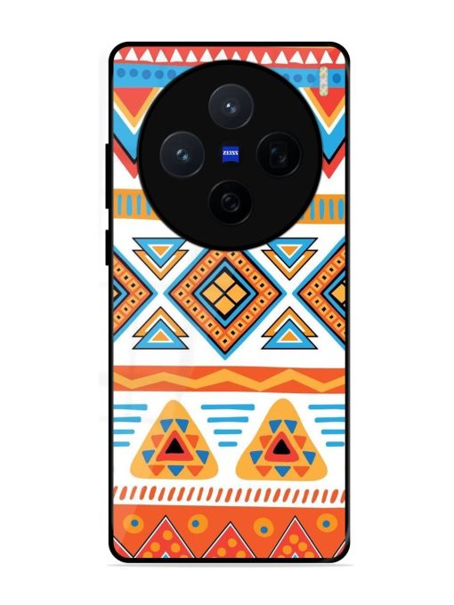 Vibrant Tribal Pattern Glossy Soft Edge Case for Vivo X200 (5G)