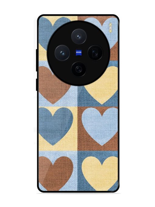 Hearts On Canvas Glossy Soft Edge Case for Vivo X200 (5G)