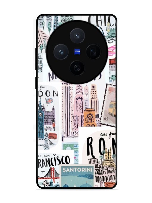 Travelogue Glossy Soft Edge Case for Vivo X200 (5G)