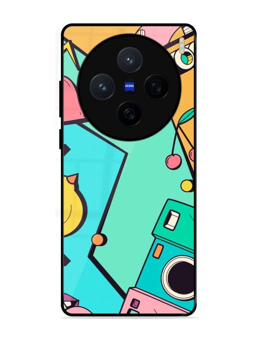 Retro Remix Glossy Soft Edge Case for Vivo X200 (5G)