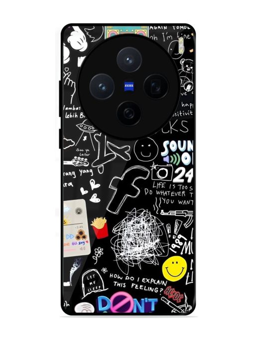 Doodle Diary Glossy Soft Edge Case for Vivo X200 (5G)