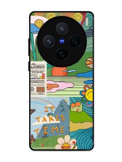 Groovy Vibes Glossy Soft Edge Case for Vivo X200 (5G)