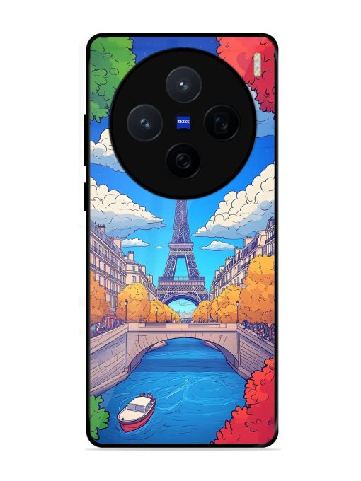 Parisian Panorama Glossy Soft Edge Case for Vivo X200 (5G)