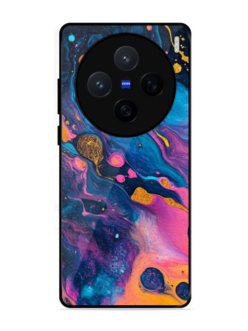 Cosmic Swirl Glossy Soft Edge Case for Vivo X200 (5G)