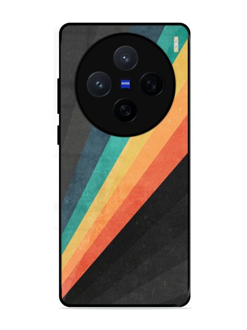 Retro Spectrum Glossy Soft Edge Case for Vivo X200 (5G)