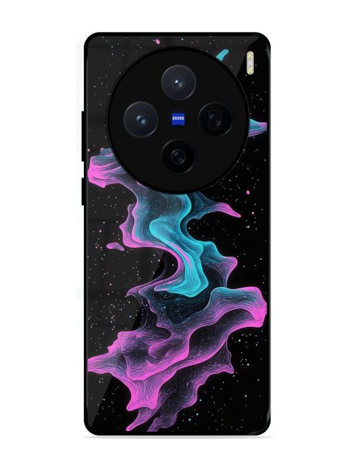 Cosmic Currents Glossy Soft Edge Case for Vivo X200 (5G)