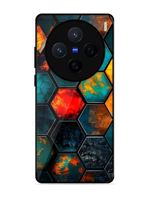 Hexagon Hive Glossy Soft Edge Case for Vivo X200 (5G)