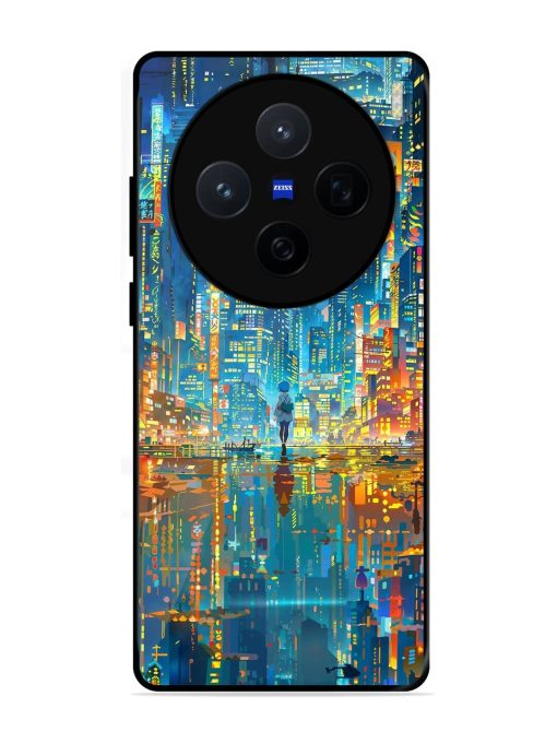 Neon Metropolis Glossy Soft Edge Case for Vivo X200 (5G)