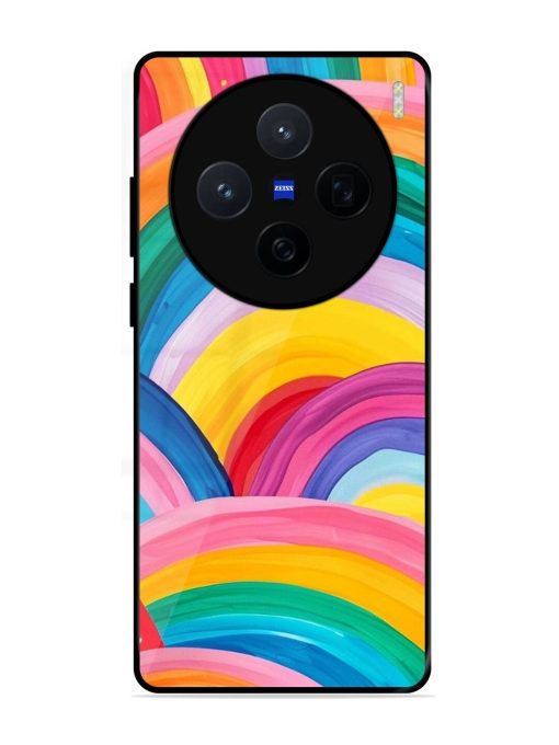 Rainbow Symphony Glossy Soft Edge Case for Vivo X200 (5G)