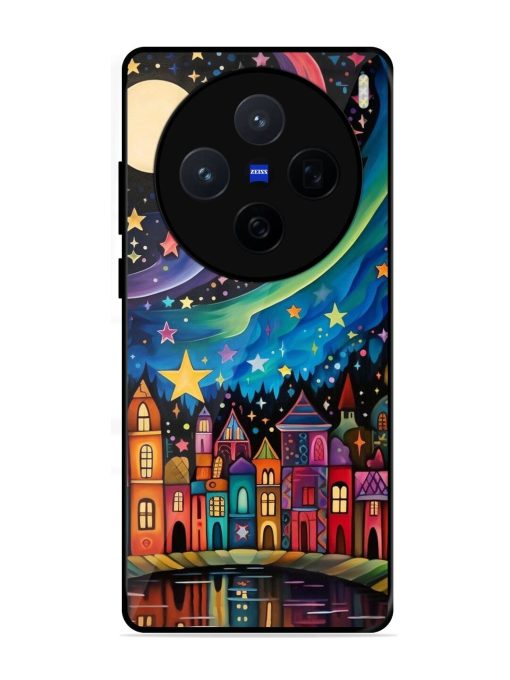 Starlit Village Glossy Soft Edge Case for Vivo X200 (5G)