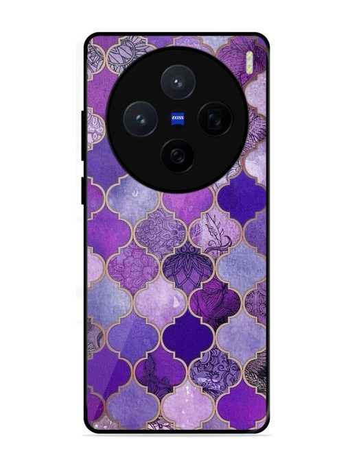 Purple Mosaic Magic Glossy Soft Edge Case for Vivo X200 (5G)