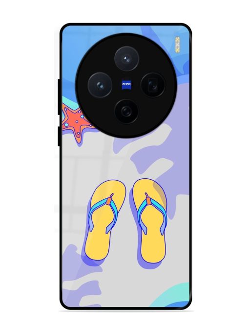 Sandy Toes And Salty Seas Glossy Soft Edge Case for Vivo X200 (5G)