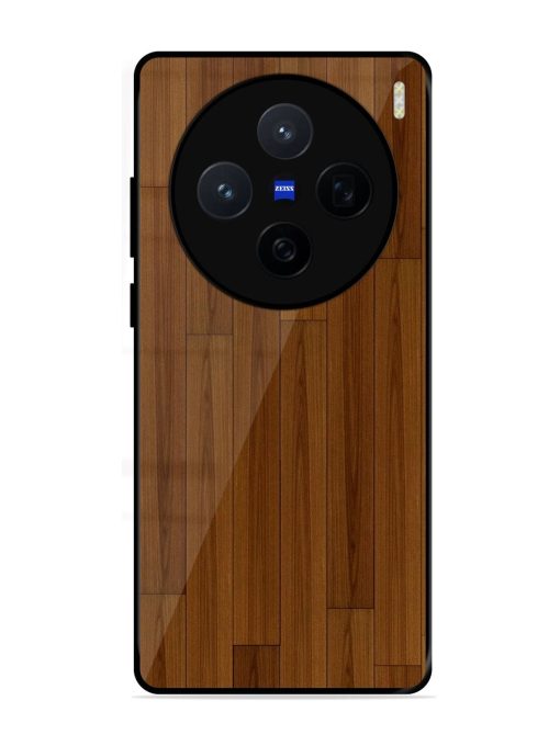 Warm Woodgrain Glossy Soft Edge Case for Vivo X200 (5G)