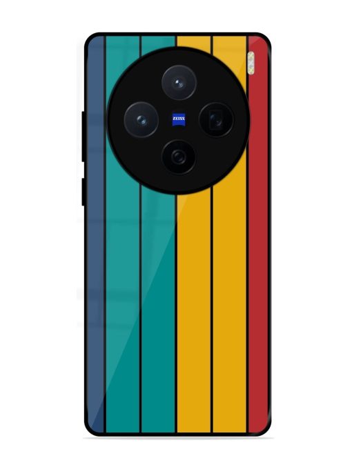 Retro Stripes Glossy Soft Edge Case for Vivo X200 (5G)