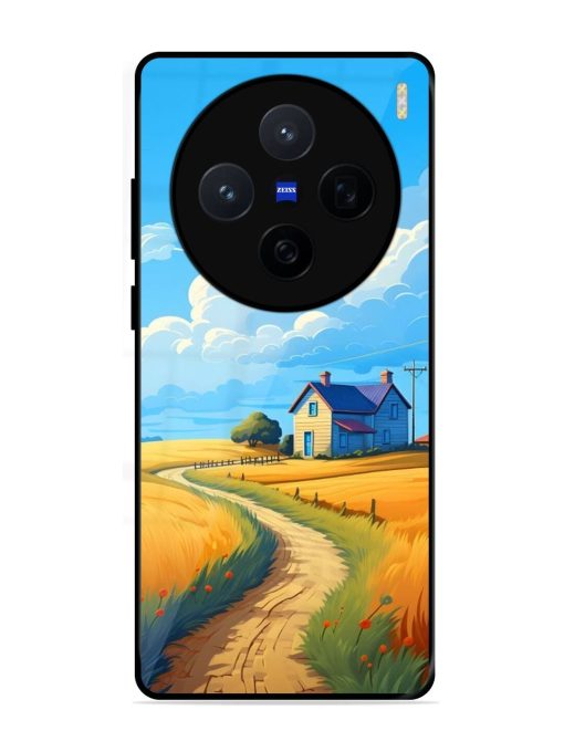 Countryside Cottage Glossy Soft Edge Case for Vivo X200 (5G)