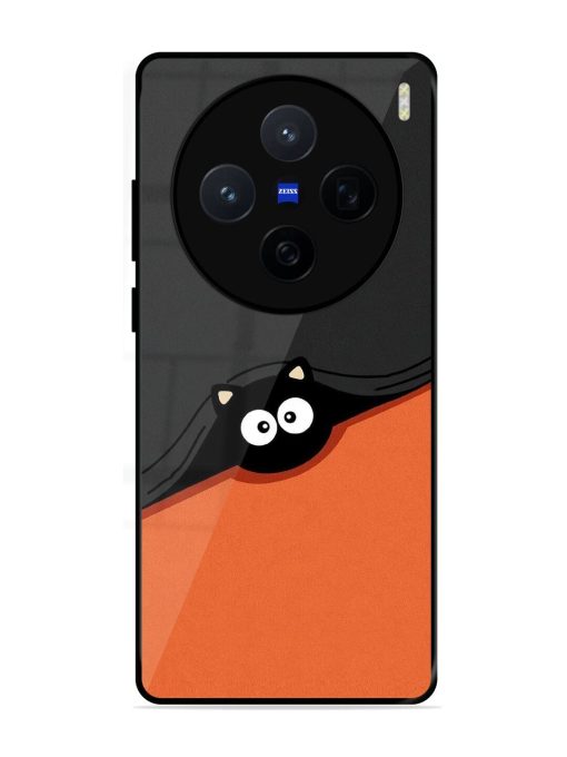 Peek-A-Boo Kitty Glossy Soft Edge Case for Vivo X200 (5G)