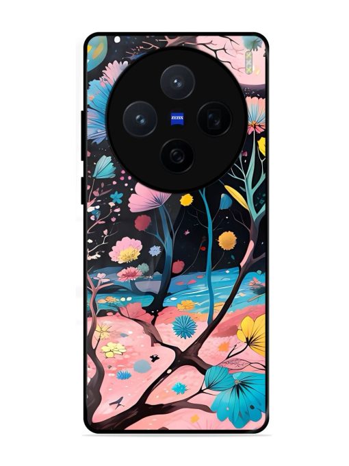 Cosmic Bloom Glossy Soft Edge Case for Vivo X200 (5G)