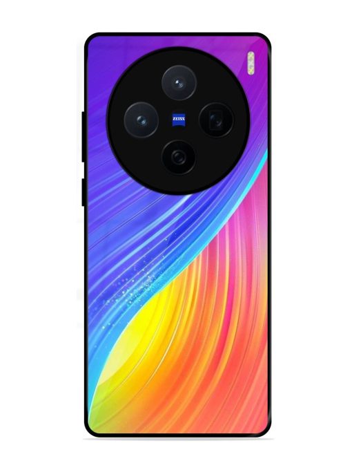 Neon Swirl Glossy Soft Edge Case for Vivo X200 (5G)