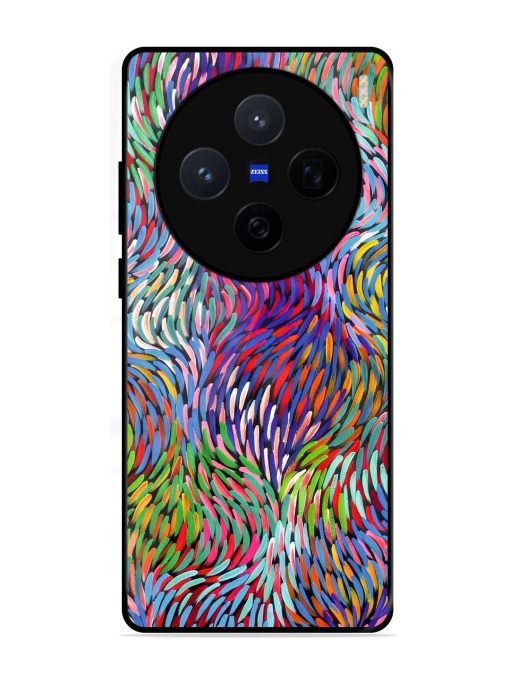 Vibrant Waves Glossy Soft Edge Case for Vivo X200 (5G)