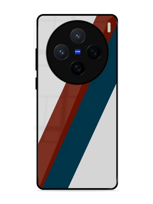 Slanted Stripes Glossy Soft Edge Case for Vivo X200 (5G)