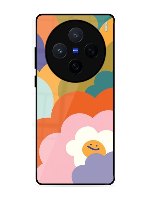 Happy Flower Power Glossy Soft Edge Case for Vivo X200 (5G)