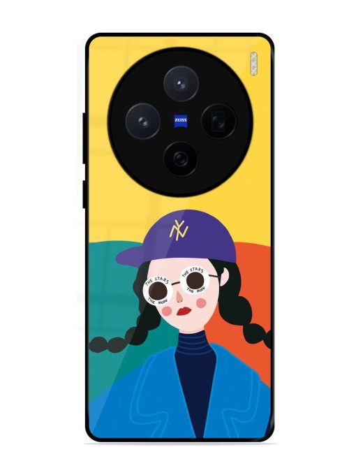 Starry-Eyed Girl Glossy Soft Edge Case for Vivo X200 (5G)