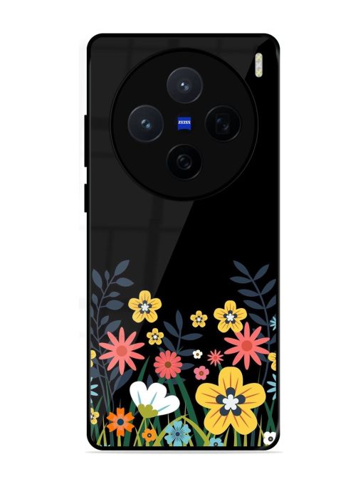 Floral Night Sky Glossy Soft Edge Case for Vivo X200 (5G)