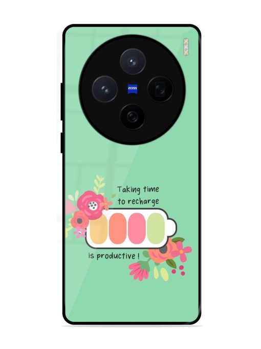 Recharge And Bloom Glossy Soft Edge Case for Vivo X200 (5G)