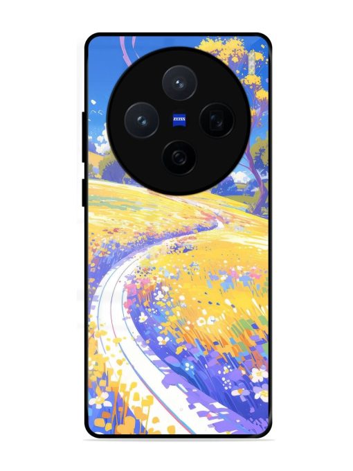 Vibrant Spring Meadow Glossy Soft Edge Case for Vivo X200 (5G)