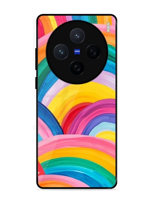 Rainbow Cascade Glossy Soft Edge Case for Vivo X200 (5G)