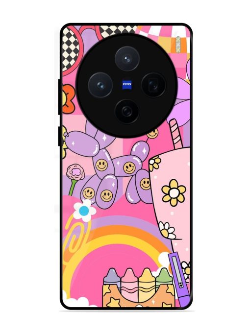 Whimsical Y2K Chaos Glossy Soft Edge Case for Vivo X200 (5G)