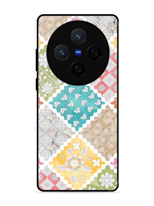 Patchwork Dreamscape Glossy Soft Edge Case for Vivo X200 (5G)