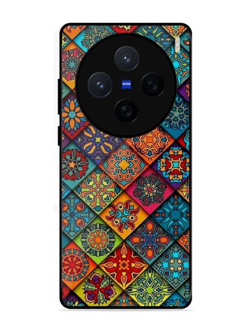 Patchwork Mandala Mosaic Glossy Soft Edge Case for Vivo X200 (5G)